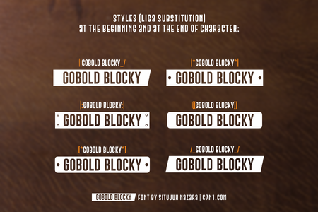 Gobold Blocky font